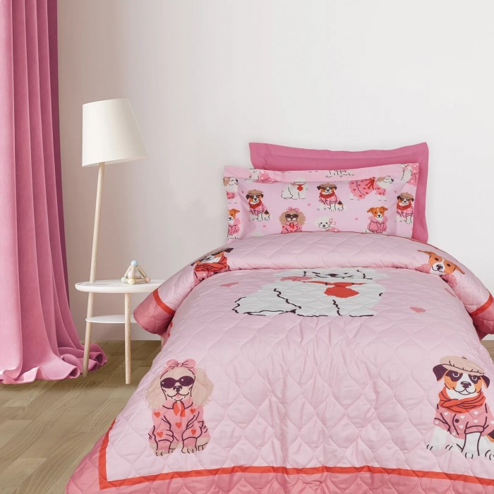 DAS KIDS ΚΟΥΒΕΡΛΙ ΜΟΝΟ 4938 PINK