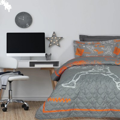 DAS KIDS ΚΟΥΒΕΡΛΙ ΜΟΝΟ 4941 GREY, ORANGE