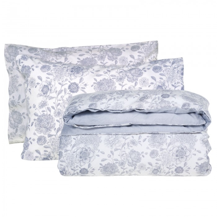 DAS HOME ΣΕΤ ΠΑΠΛΩΜΑΤΟΘΗΚΗ ΜΟΝΗ HAPPY FLANNEL 9636 GREY, IVORY