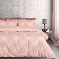 DAS HOME ΣΕΤ ΠΑΠΛΩΜΑΤΟΘΗΚΗ ΜΟΝΗ HAPPY FLANNEL 9638 ECRU, NUDE