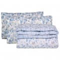 DAS HOME ΣΕΤ ΠΑΠΛΩΜΑΤΟΘΗΚΗ ΥΠΕΡΔΙΠΛΗ HAPPY FLANNEL 9637 BLUE, TAUPE