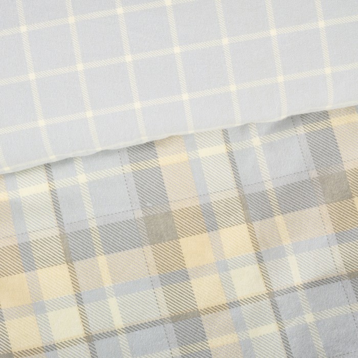 DAS HOME ΣΕΤ ΠΑΠΛΩΜΑΤΟΘΗΚΗ ΥΠΕΡΔΙΠΛΗ HAPPY FLANNEL 9639 GREY, TAUPE