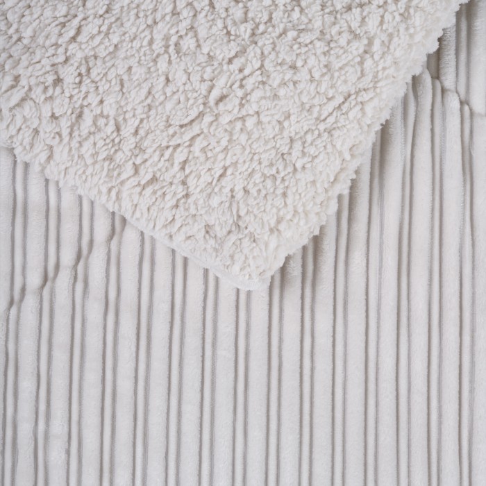 DAS HOME ΚΟΥΒΕΡΤΟΠΑΠΛΩΜΑ SHERPA ΜΟΝΟ 1178 DUSTY IVORY