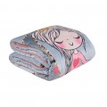 DAS KIDS ΚΟΥΒΕΡΤΟΠΑΠΛΩΜΑ 160Χ220 4922 GREY, PINK