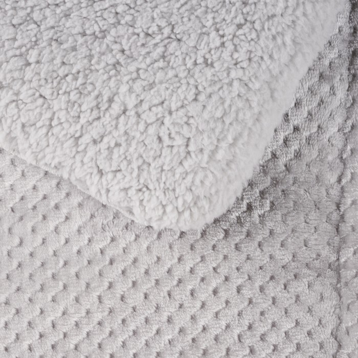 DAS HOME ΚΟΥΒΕΡΤΟΠΑΠΛΩΜΑ SHERPA ΥΠΕΡΔΙΠΛΟ 1182 ICE GREY