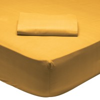DAS HOME ΣΕΝΤΟΝΙ ΗΜΙΔΙΠΛΟ ΜΕ ΛΑΣΤΙΧΟ MUSTARD 1019 MUSTARD