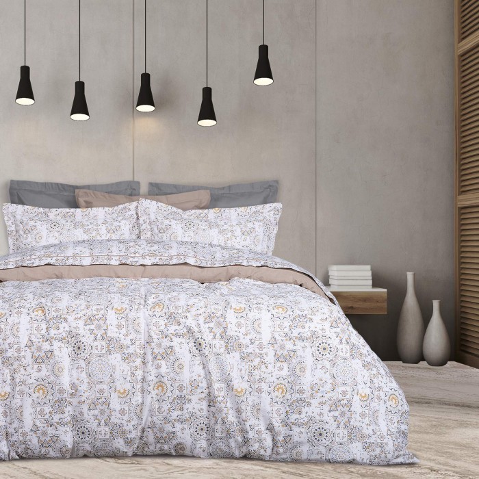 DAS HOME ΣΕΤ ΣΕΝΤΟΝΙΑ ΜΟΝΑ DAILY 9624 GREY, TAUPE, WHITE