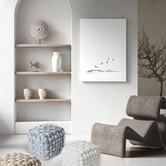 DAS HOME ΔΙΑΚΟΣΜΗΤΙΚΟ ΠΟΥΦ 43Χ43Χ40 2272 GREY