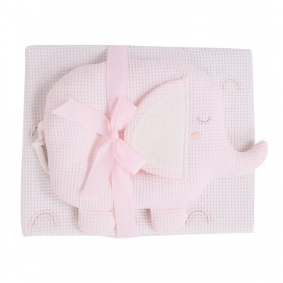 DAS BABY ΚΟΥΒΕΡΤΑ ΠΙΚΕ 75X100 RELAX 4957 GREY, PINK, WHITE
