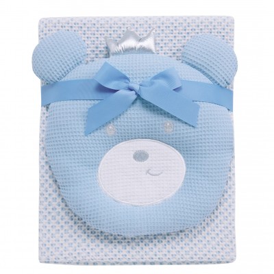 DAS BABY ΚΟΥΒΕΡΤΑ ΠΙΚΕ 75X100 RELAX 4959 BLUE, WHITE