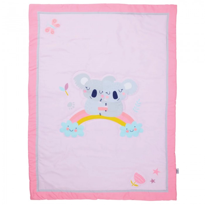 DAS BABY ΚΟΥΒΕΡΛΙ FUN 4934 GREY, PINK