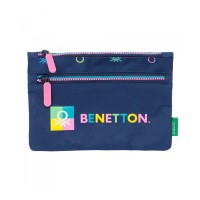 Μικρή θήκη με 2 φερμουάρ BENETTON COOL