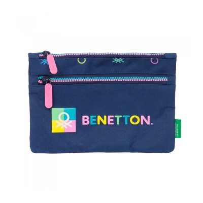 Μικρή θήκη με 2 φερμουάρ BENETTON COOL