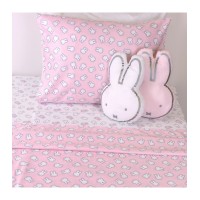 Σεντόνια Σετ 3τεμ. Ροζ-Εμπριμέ 160Χ260 cm MIFFY