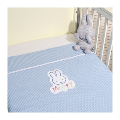 Miffy Des.11 Πικέ Αγκαλιάς Σιέλ 80x100