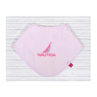 Nautica Des 922 Σαλιάρα Μπαντάνα Ροζ Καρρώ 26x26