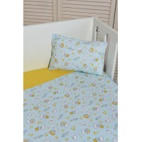 Σεντόνια κούνιας 3 τεμ 110x170 100% βαμβάκι Design 205 Oliver Baby