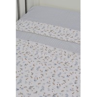 Σεντόνια Λίκνου Σετ 2τ -75x110-100% Βαμβάκι Design 413 Oliver Baby