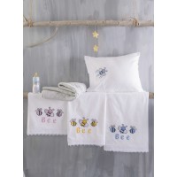 HONEY BEE - ΣΕΤ ΣΕΝΤΟΝΙΑ ΒΡΕΦΙΚΑ 3 ΤΕΜ. KENTHMA ΡΟΖ