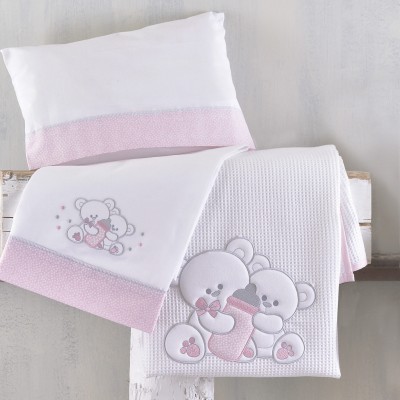 CUDDLES POZ - ΣΕΤ ΣΕΝΤΟΝΙΑ ΒΡΕΦΙΚΑ ΦΑΝΕΛΑ 3 ΤΕΜ. ΜΕ KENTHMA