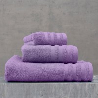 LAGOON - ΠΕΤΣΕΤΑ 100% ΒΑΜΒΑΚΙ ΠΕΝΙΕ 470gsm ΜΟΒ ΣΕΤ 5 ΤΕΜΑΧΙΩΝ (2 40X60, 2 50X90, 1 70X140)