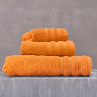 LAGOON - ΠΕΤΣΕΤΑ 100% ΒΑΜΒΑΚΙ ΠΕΝΙΕ 470gsm ΠΟΡΤΟΚΑΛΙ ΠΡΟΣΩΠΟΥ (50X90)