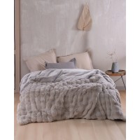 LUXE ΓΚΡΙ - ΚΟΥΒΕΡΤΟΠΑΠΛΩΜΑ ΥΠΕΡΔΙΠΛΟ (220Χ240)