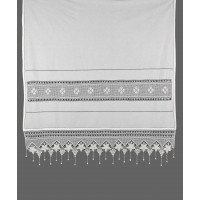 κουρτίνα 027 (140cm x 260cm) λευκό με τούνελ