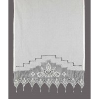 κουρτίνα 075 (140cm x 260cm) λευκό με τούνελ