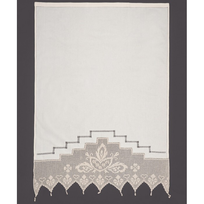 κουρτίνα 075 (140cm x 260cm) ecru με τούνελ