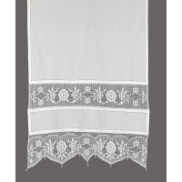 κουρτίνα 097 (140cm x 260cm) λευκό με τούνελ