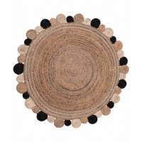 Χαλί γιούτα 1731 (120cm) black