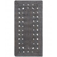Χαλί γιούτα 1767 (70cm x 160cm) dark grey