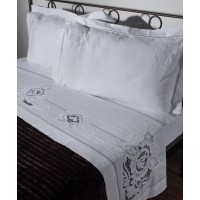 ΧΕΙΡΟΠΟΙΗΤΟ ΚΟΦΤΟ ΣΕΝΤΟΝΙ 2105 ΤΕΣΣΑΡΩΝ ΤΕΜΑΧΙΩΝ (225CM X 270CM) ΛΕΥΚΟ