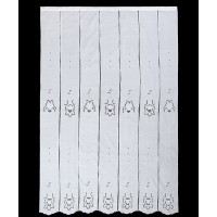 κουρτίνα 329 (210cm x 270cm) λευκή με τούνελ