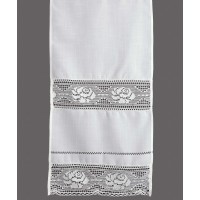 κουρτίνα 343 (120cm x 160cm) λευκό με τούνελ