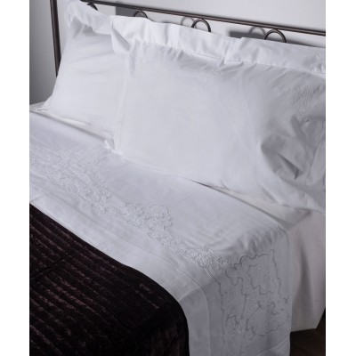ΧΕΙΡΟΠΟΙΗΤΟ ΣΕΝΤΟΝΙ 3772 ΤΡΙΩΝ ΤΕΜΑΧΙΩΝ (225CM X 270CM) ΛΕΥΚΟ