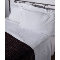 ΧΕΙΡΟΠΟΙΗΤΟ ΣΕΝΤΟΝΙ 4480 ΤΡΙΩΝ ΤΕΜΑΧΙΩΝ (225CM X 270CM) ΛΕΥΚΟ