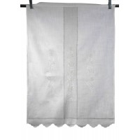 κουρτίνα 465 (160cm x 160cm) ivory/άμμου με τούνελ