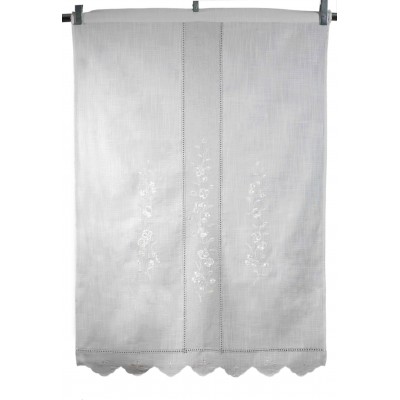 κουρτίνα 466 (120cm x 160cm) ivory/άμμου με τούνελ