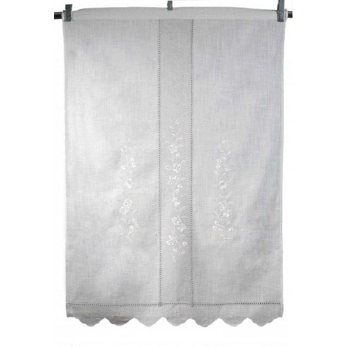 κουρτίνα 466 (120cm x 160cm) ivory/άμμου με τούνελ