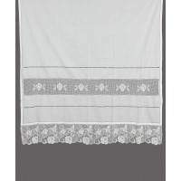 κουρτίνα 5119 (160cm x 160cm) λευκή με τούνελ
