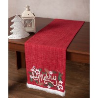 Χριστουγεννιάτικη τραβέρσα HP52779X (35cm x 160cm) κόκκινη