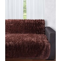 Διακοσμητικό μαλλιαρό ριχτάρι 5336 (145cm x 195cm) καφέ