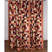 Κουρτίνα 6380 (150cm x 275cm) με τούνελ μπορντώ