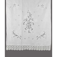 κουρτίνα 664 (120cm x 150cm) λευκό με τούνελ