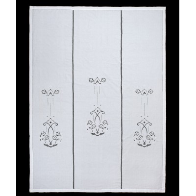 κουρτίνα 723 (210cm x 300cm) λευκή με τούνελ