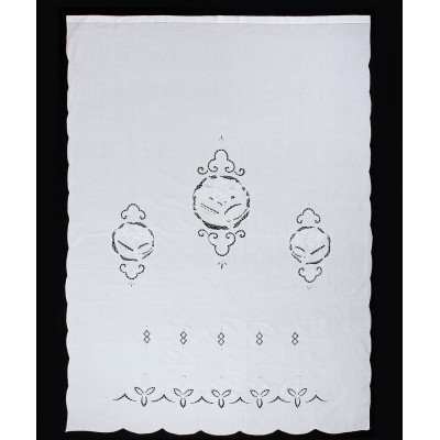 κουρτίνα 907179 (210cm x 300cm) λευκή με τούνελ