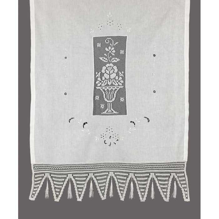 κουρτίνα GXFBG (120cm x 160cm) λευκό με τούνελ