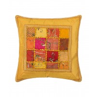 Μαξιλαροθήκη antic με φάσα (65cm x 65cm) κίτρινο